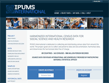 Tablet Screenshot of international.ipums.org