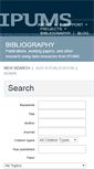 Mobile Screenshot of bibliography.ipums.org